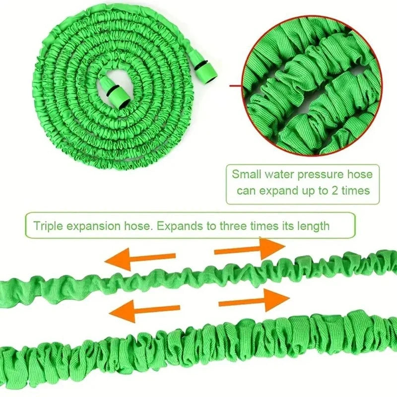 Expandable Magic Garden Hose (25–200FT) 
— 7 Spray Settings