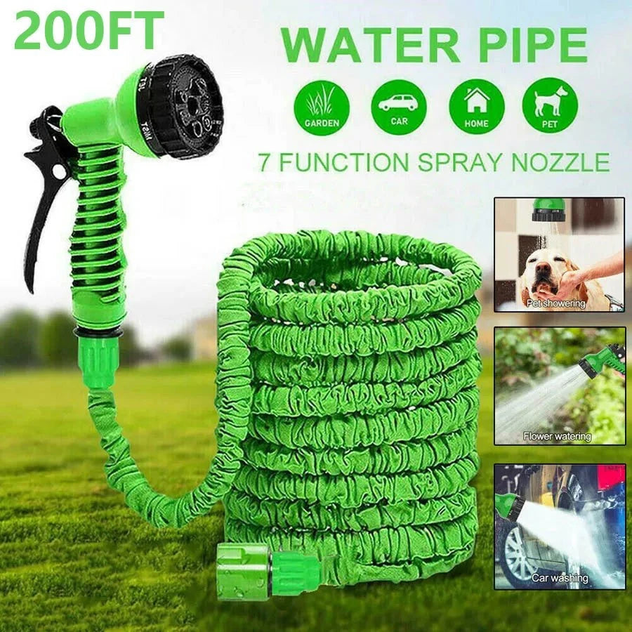 Expandable Magic Garden Hose (25–200FT) 
— 7 Spray Settings