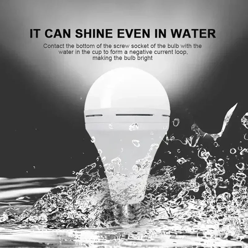 Emergency Rechargeable LED Bulb — 
Works During Power Outages