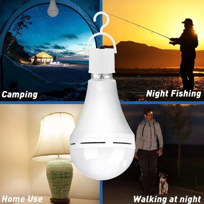 Emergency Rechargeable LED Bulb — 
Works During Power Outages